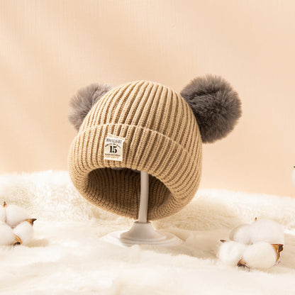 Wholesale Acrylic Wool Children's Baby Knitted Hat 10pcs