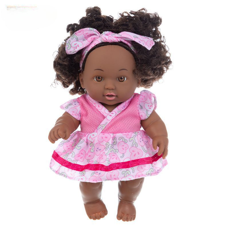 Wholesale Simulation Doll 8-inch African Black Doll Cute Doll