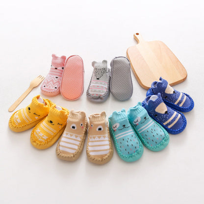 Baby Girls Boys Color-blocking Animals Cartoon Socks