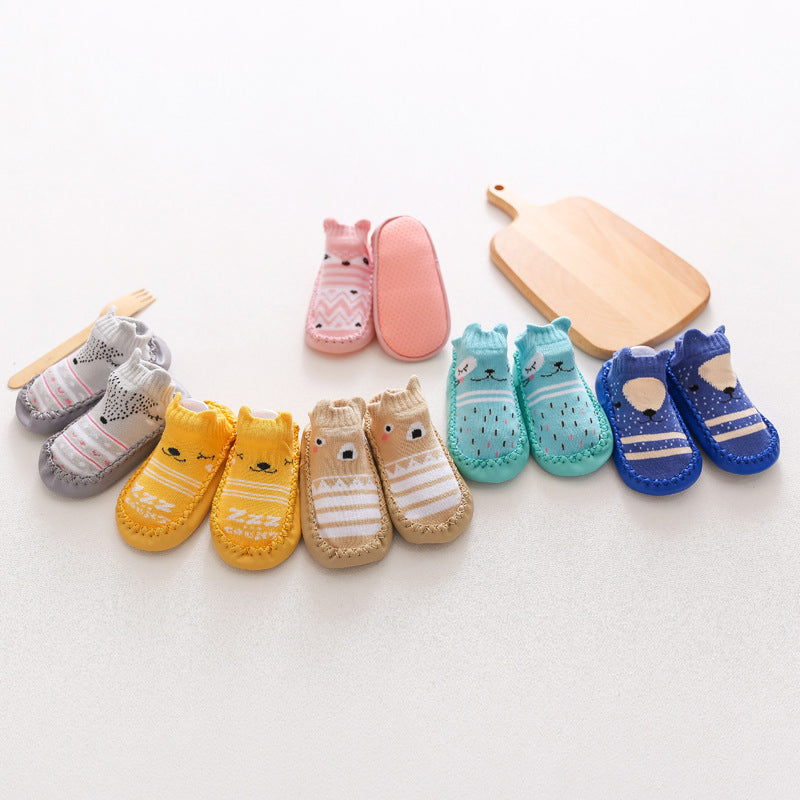 Baby Girls Boys Color-blocking Animals Cartoon Socks