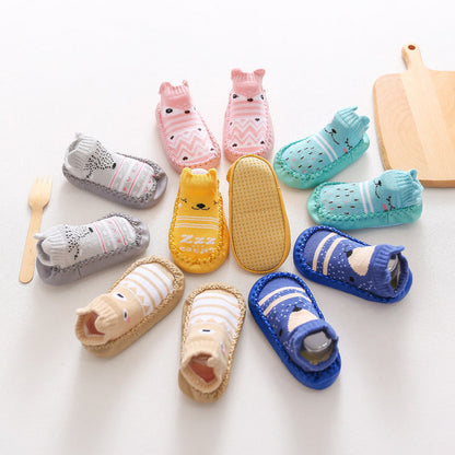Baby Girls Boys Color-blocking Animals Cartoon Socks