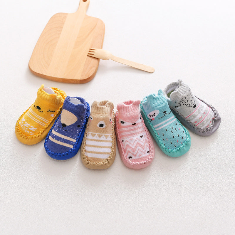 Baby Girls Boys Color-blocking Animals Cartoon Socks