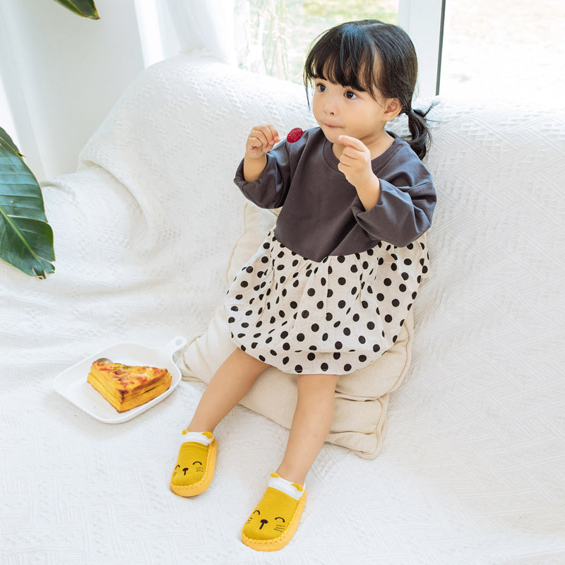 Baby Girls Boys Color-blocking Animals Cartoon Socks
