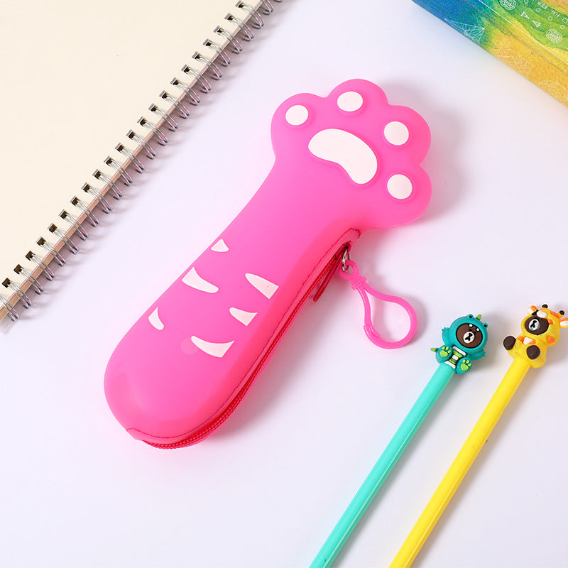 Creative Cat Claw Silicone Pencil Case