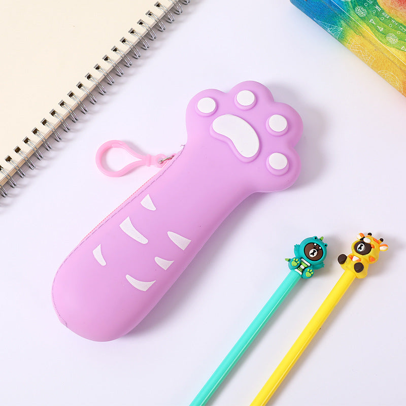 Creative Cat Claw Silicone Pencil Case