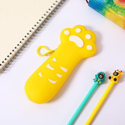 Creative Cat Claw Silicone Pencil Case