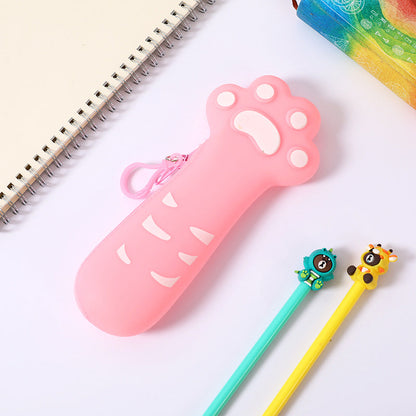 Creative Cat Claw Silicone Pencil Case