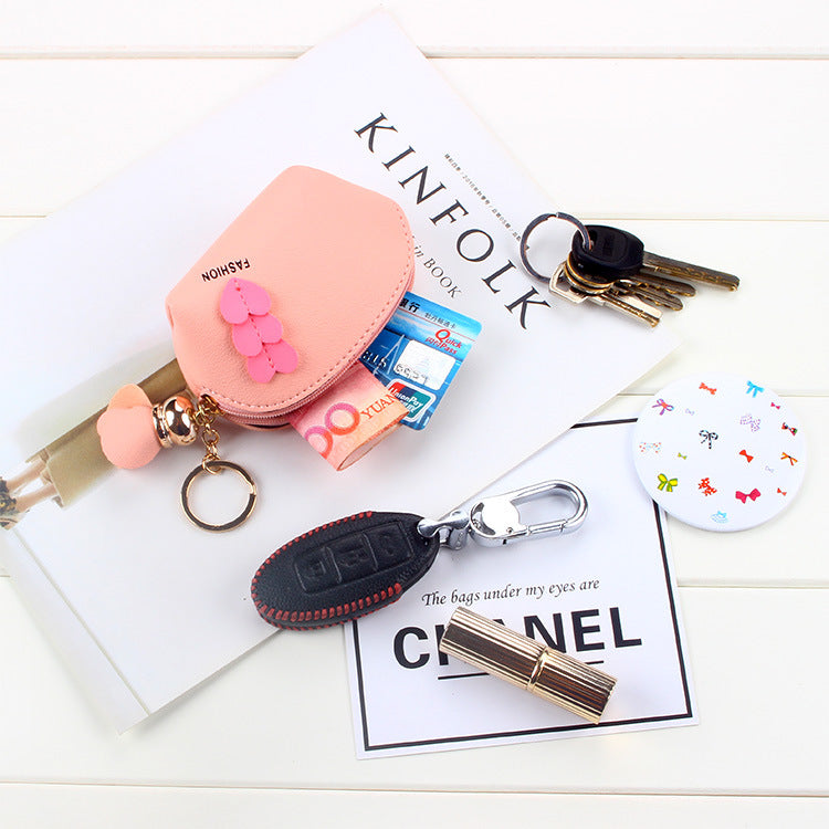 Mini Cute Hand-held Coin Wallet Coin Purse Keychain