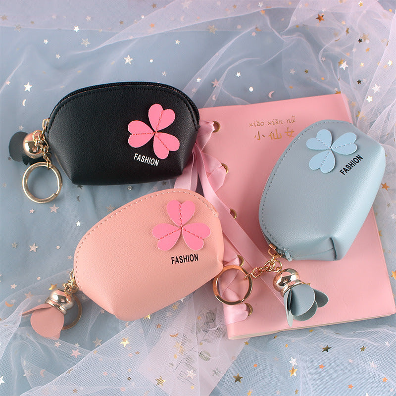 Mini Cute Hand-held Coin Wallet Coin Purse Keychain