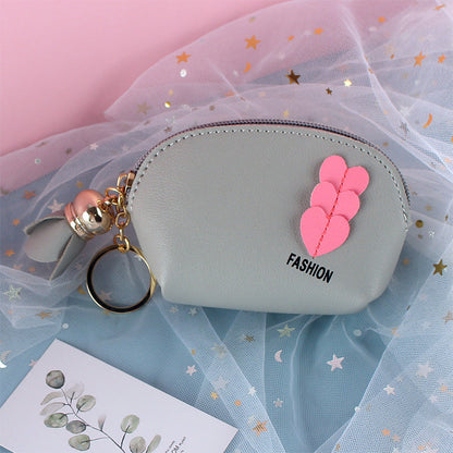 Mini Cute Hand-held Coin Wallet Coin Purse Keychain