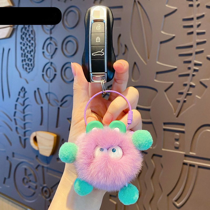 Cartoon Fur Ball Keychain
