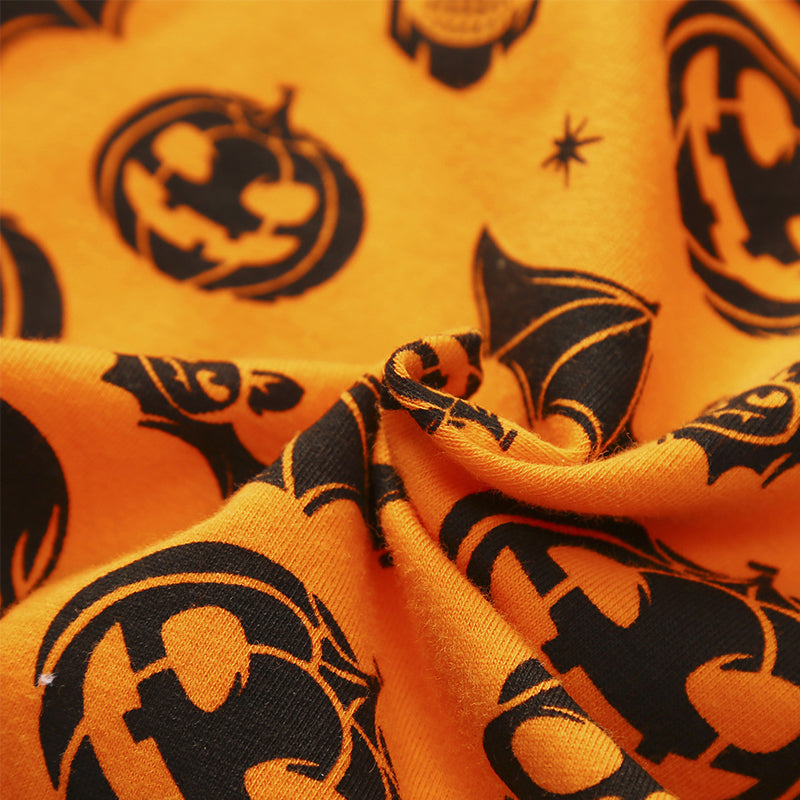 Baby Girls Expression Print Halloween Dresses