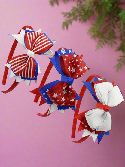 Girls Festive Patriotic Headband Accessory