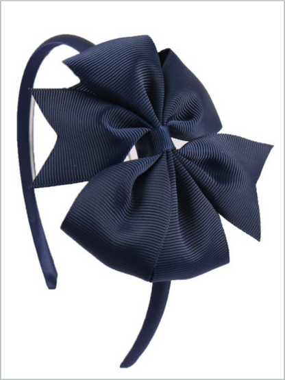 Girls 4 Inch Bow Hairband