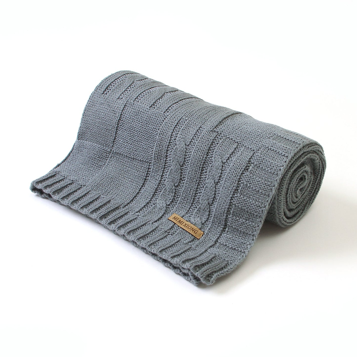 Baby Solid Color Knitted Blanket Baby Windproof Cover Baby