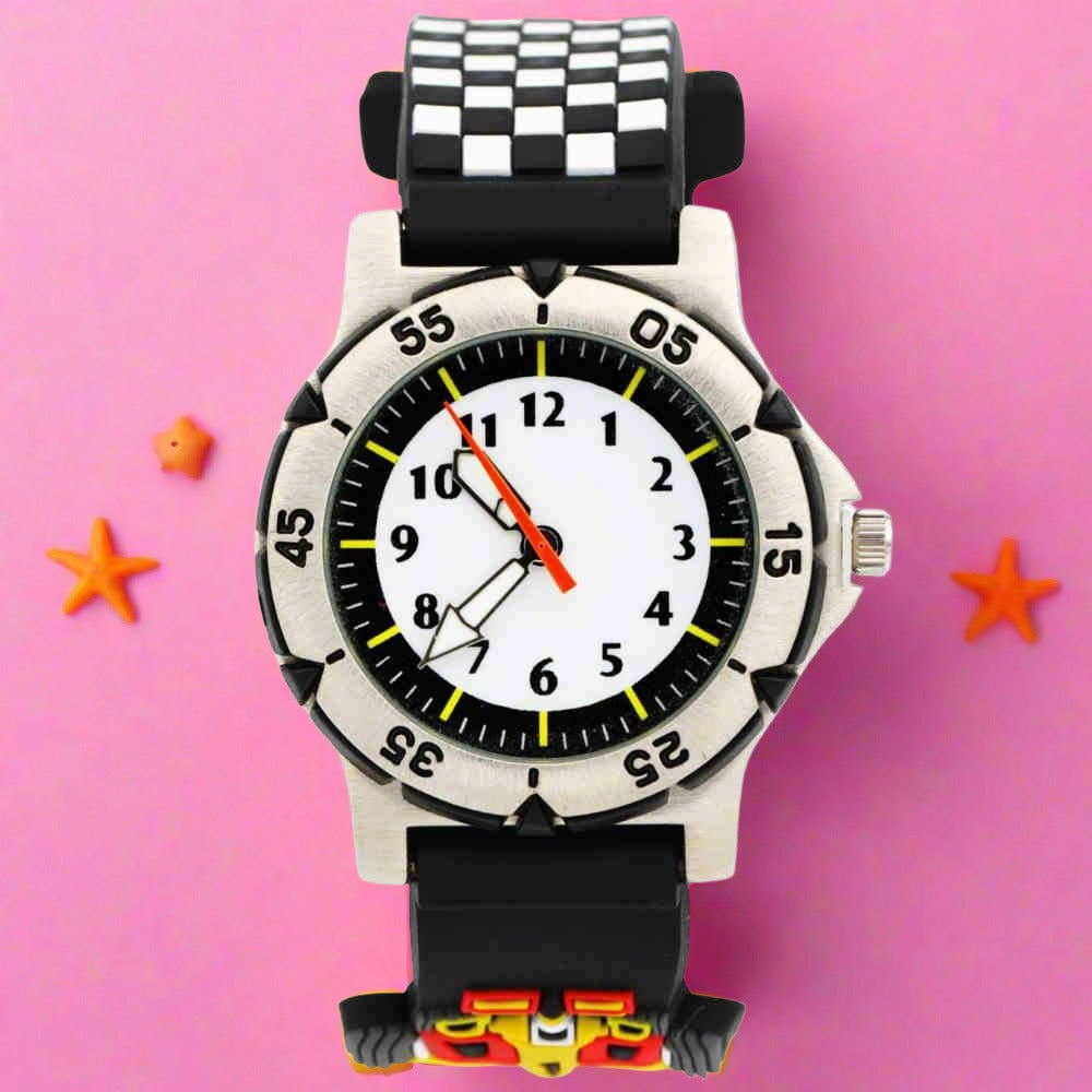 Waterproof Racing Flag Educational Watch