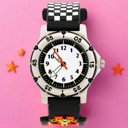 Waterproof Racing Flag Educational Watch