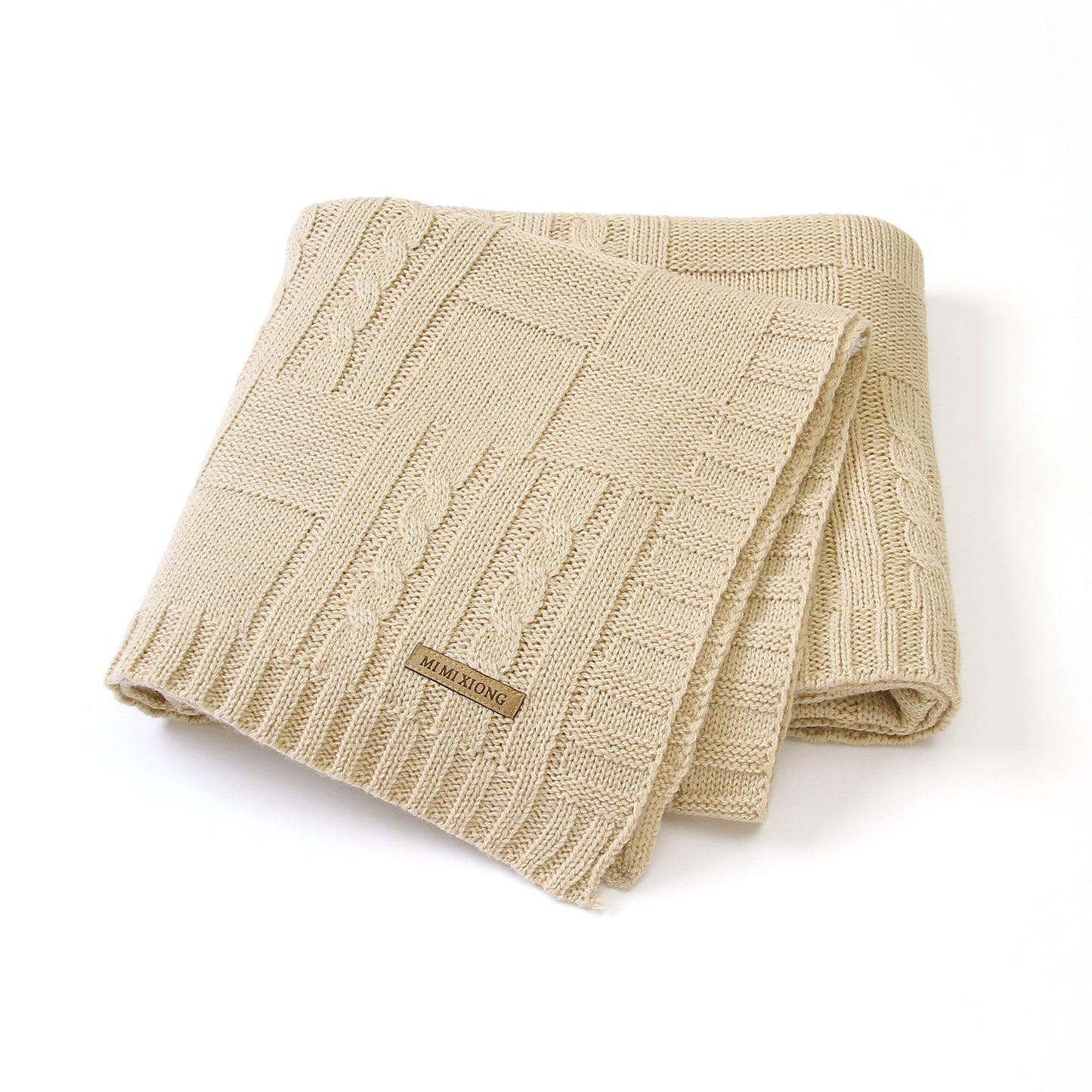 Baby Solid Color Knitted Blanket Baby Windproof Cover Baby