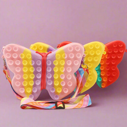Silicone Butterfly Satchel Pressure Reducing Toys