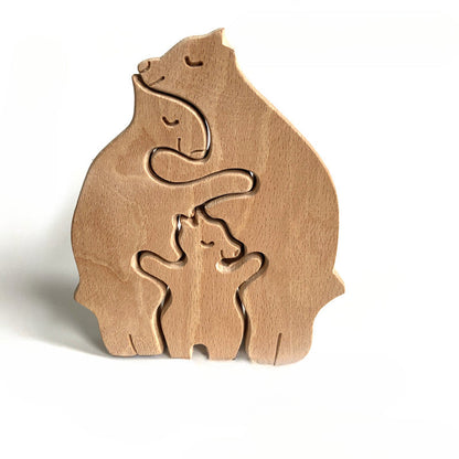 Mother's Day Animal Family Wooden Ornaments