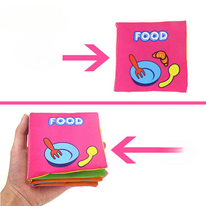 Baby English Phonetic Paper Palm Cloth Book Early Education