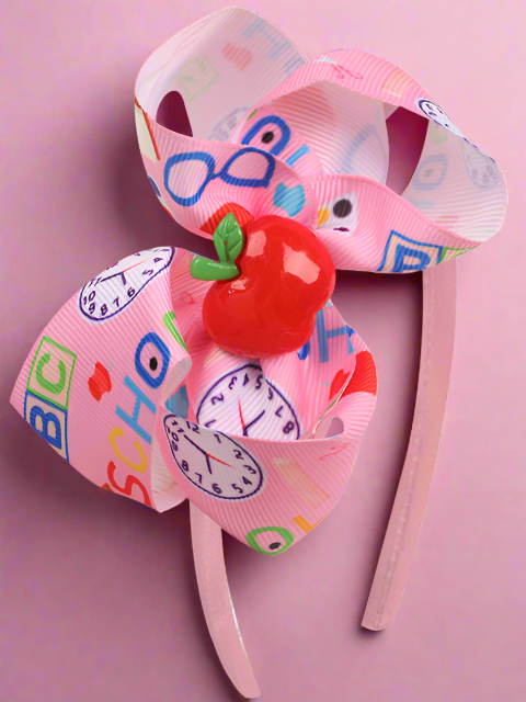 Time For School Bow Headband