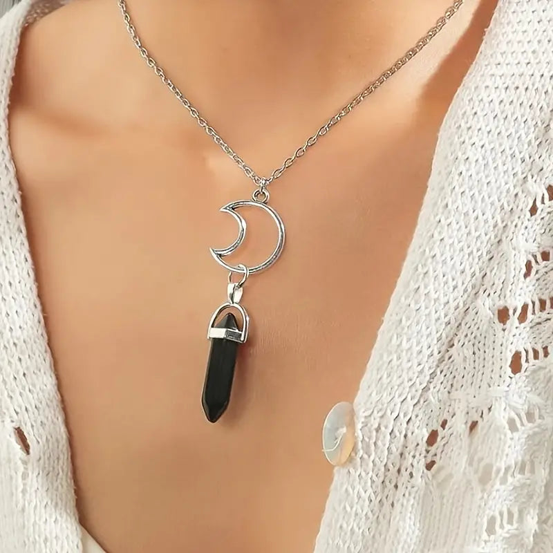 Charmed Hexagon Crystal Pendant Necklaces