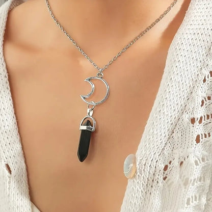 Charmed Hexagon Crystal Pendant Necklaces
