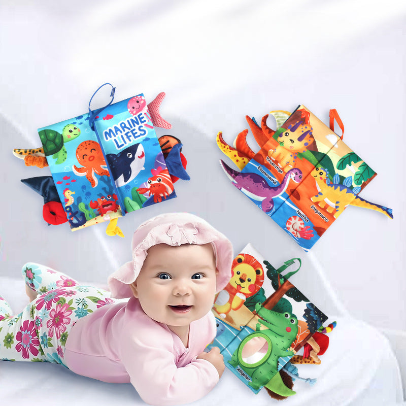 PC Baby Sensory Development Cognitive Tail Cloth Book