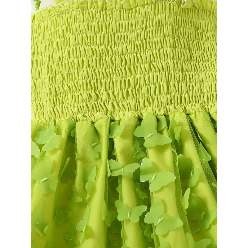 Butterfly Mesh Polyester Princess Skirt