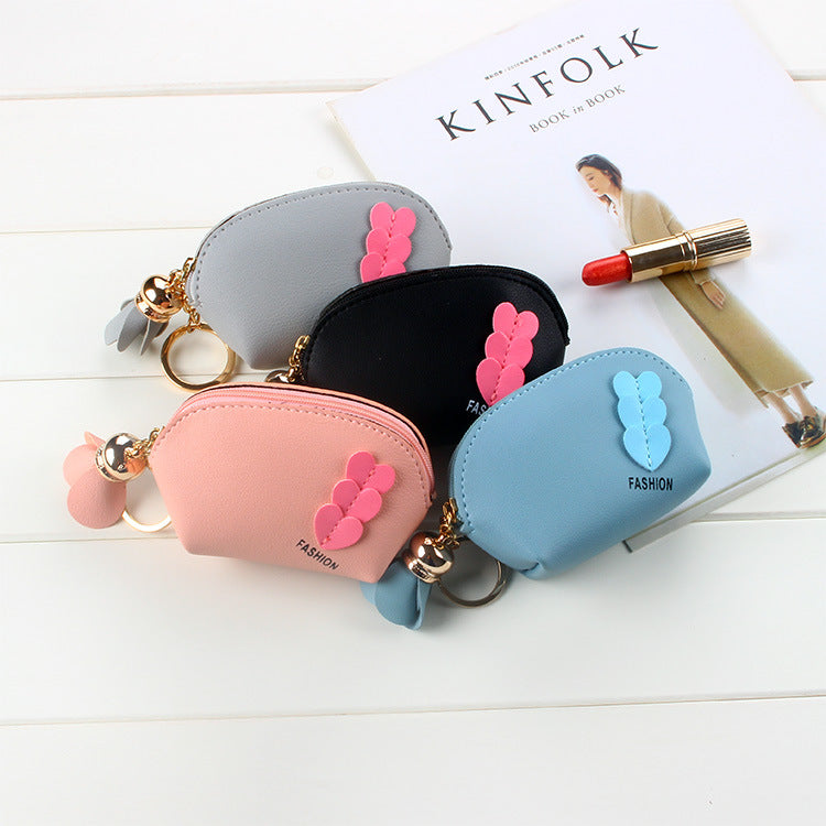 Mini Cute Hand-held Coin Wallet Coin Purse Keychain