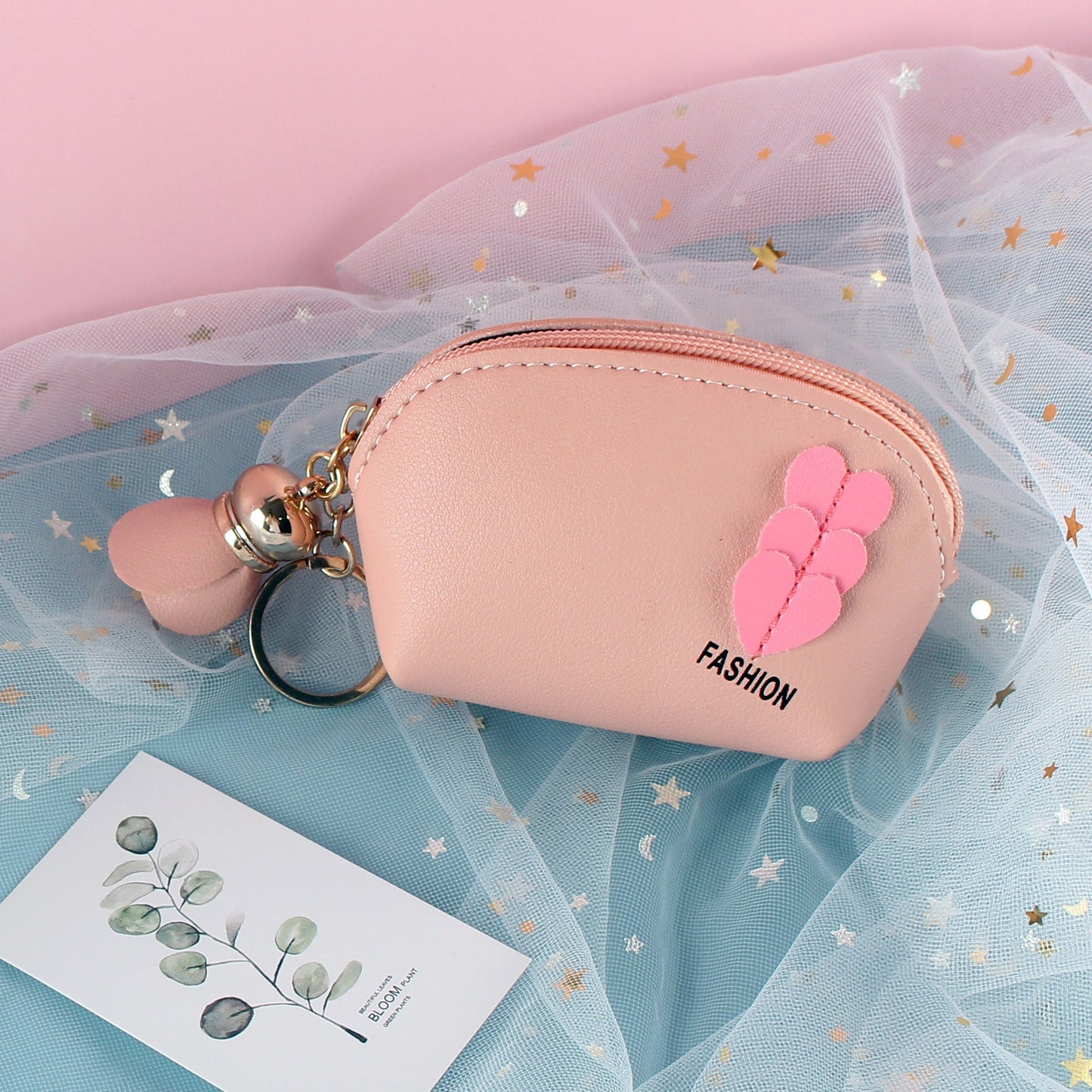 Mini Cute Hand-held Coin Wallet Coin Purse Keychain