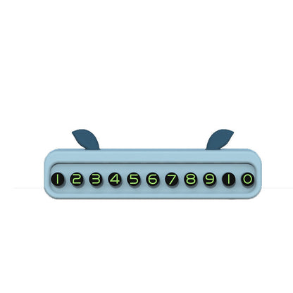 Phone Number Plastic Car Ornament Parking Sign