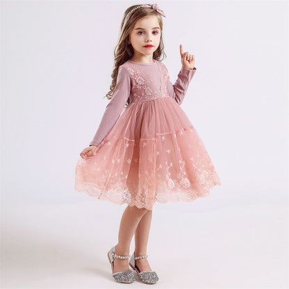 Lace Style Chiffon Dress - 1LoveBaby