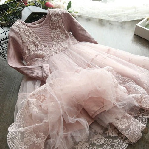 Lace Style Chiffon Dress - 1LoveBaby