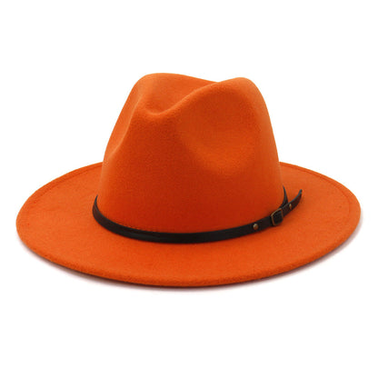 Jazz Hat Autumn And Winter British Retro Top Hat Fashion Women's Woolen Hat Wholesale Women's Hats