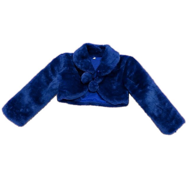 Fleece Pompom Long Sleeves Bolero