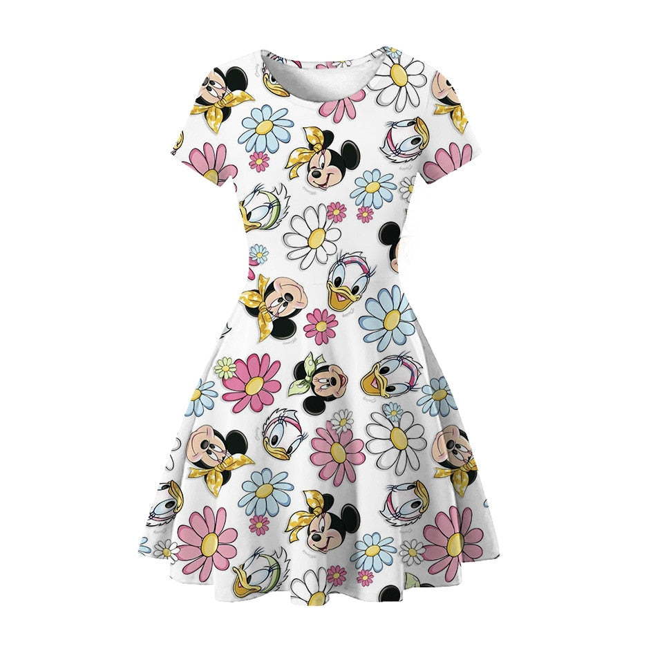 Denim Floral Summer Dress