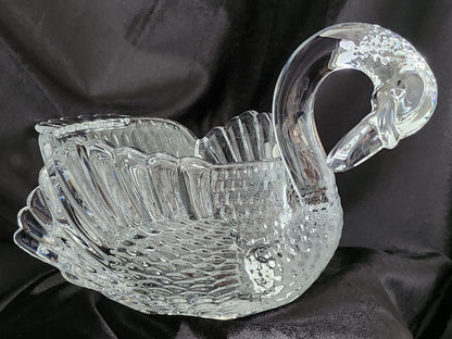 Bohemia Crystal Swan Centerpiece Bowl