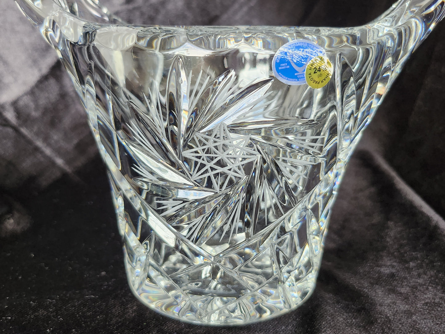 Hand Cut Lead Crystal Basket