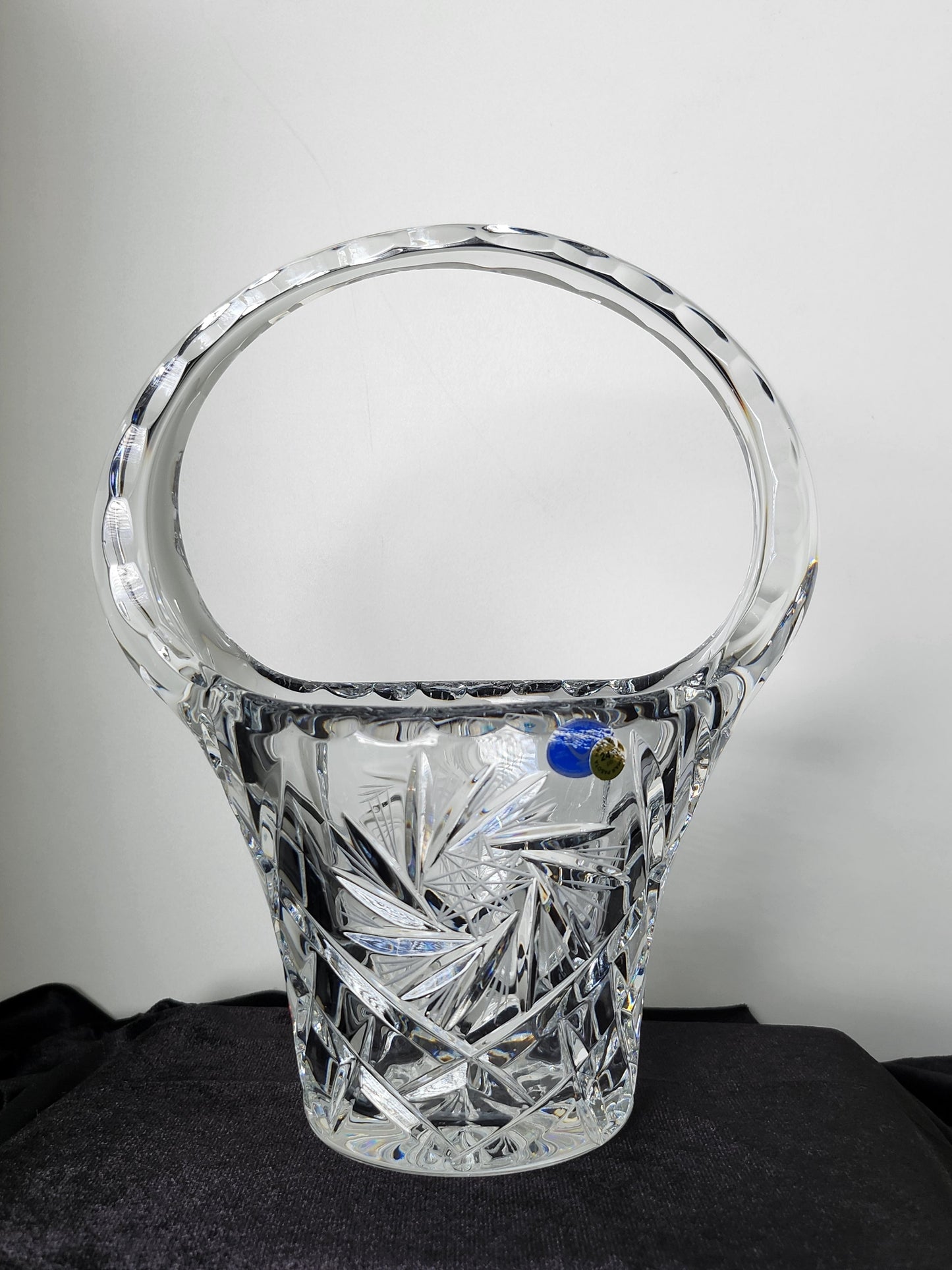 Hand Cut Lead Crystal Basket