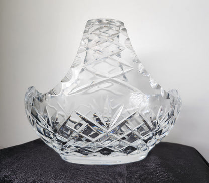 Diamond Cut Crystal Basket