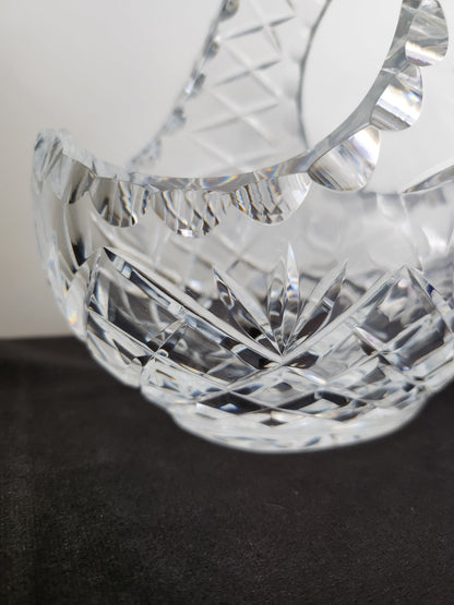 Diamond Cut Crystal Basket