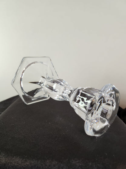 Assorted Crystal Candlestick Holders