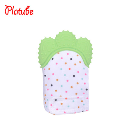 Silicone baby gloves teething supplies