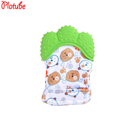 Silicone baby gloves teething supplies