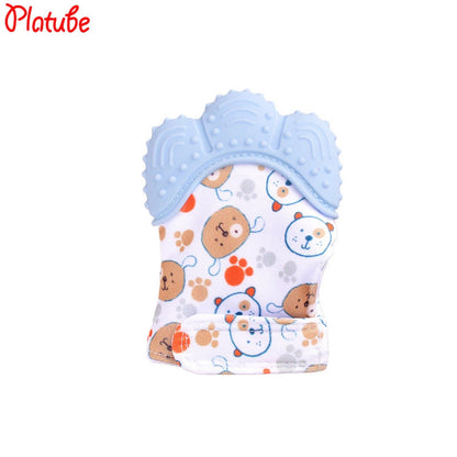 Silicone baby gloves teething supplies