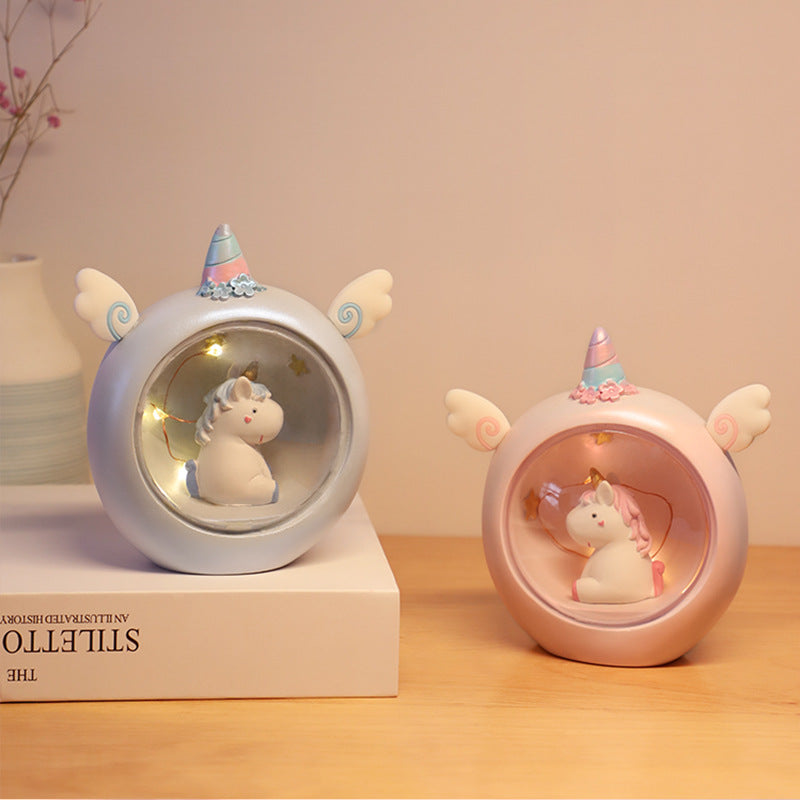 Resin Unicorn Night Light