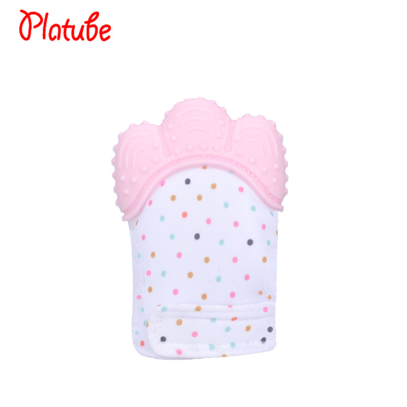 Silicone baby gloves teething supplies