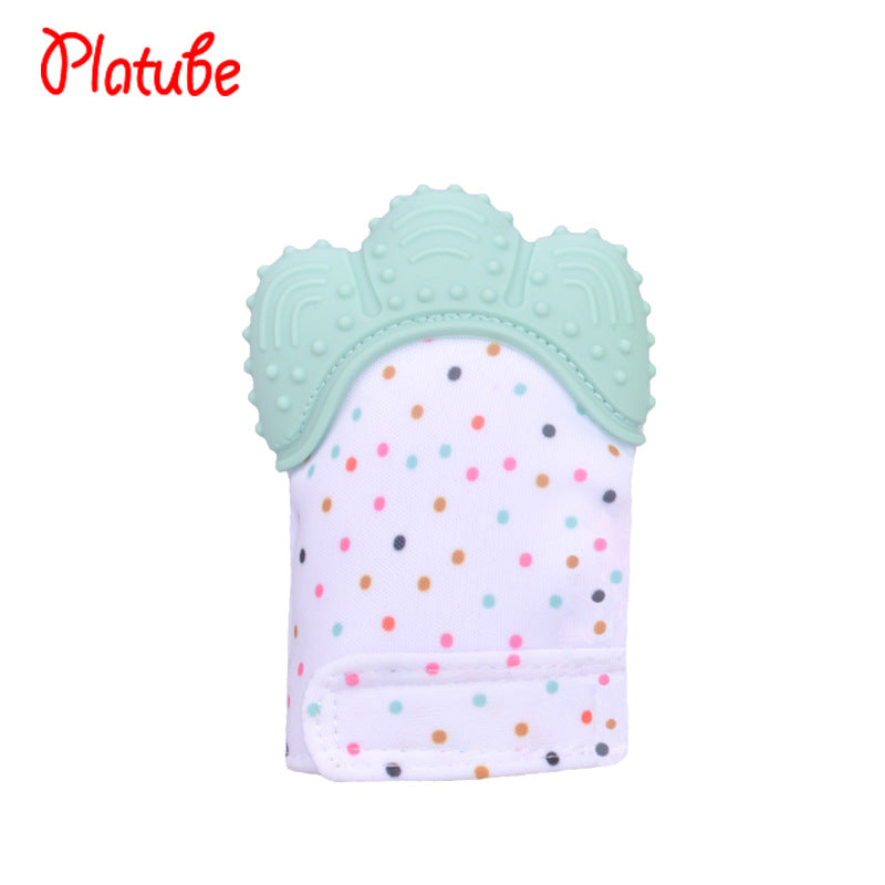 Silicone baby gloves teething supplies